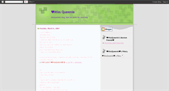 Desktop Screenshot of missqueenie.blogspot.com