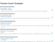 Tablet Screenshot of fearlesscareerstrategies.blogspot.com