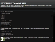 Tablet Screenshot of deterministaambiental.blogspot.com