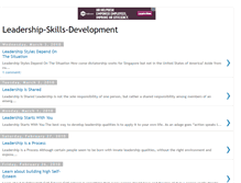 Tablet Screenshot of leadership-skills-development.blogspot.com