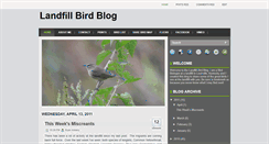 Desktop Screenshot of landfillbirdblog.blogspot.com