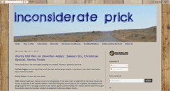 Desktop Screenshot of inconsiderateprick.blogspot.com