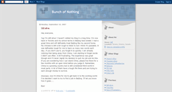 Desktop Screenshot of bunchofnothings.blogspot.com
