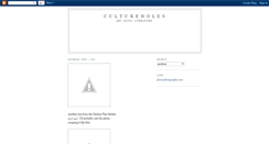 Desktop Screenshot of cultureholes.blogspot.com