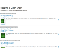 Tablet Screenshot of keeping-a-cleansheet.blogspot.com