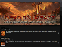 Tablet Screenshot of deadonimpact.blogspot.com