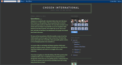 Desktop Screenshot of choseninternational.blogspot.com