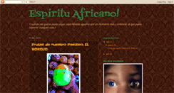 Desktop Screenshot of espirituafricano.blogspot.com