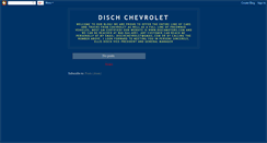 Desktop Screenshot of dischchevrolet.blogspot.com