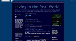 Desktop Screenshot of livingrealworld.blogspot.com