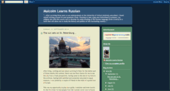 Desktop Screenshot of malcolmlearnsrussian.blogspot.com