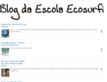Tablet Screenshot of escolaecosurfi.blogspot.com