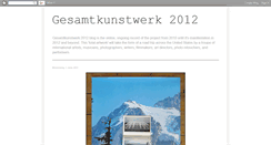 Desktop Screenshot of gesamtkunstwerk2012.blogspot.com