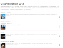 Tablet Screenshot of gesamtkunstwerk2012.blogspot.com