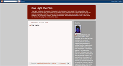 Desktop Screenshot of onelightthefilm.blogspot.com