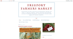Desktop Screenshot of freeportfarmersmarket.blogspot.com