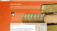 Desktop Screenshot of mixedministries.blogspot.com