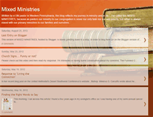 Tablet Screenshot of mixedministries.blogspot.com