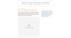 Desktop Screenshot of more-easy-dessert-recipes.blogspot.com