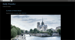 Desktop Screenshot of dailywander.blogspot.com