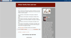 Desktop Screenshot of ellison-genealogy.blogspot.com