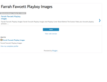Tablet Screenshot of farrahfawcettplayboyimages.blogspot.com