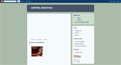 Desktop Screenshot of andhramarathas.blogspot.com