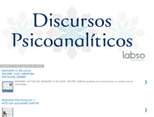 Tablet Screenshot of discursospsicoanaliticos.blogspot.com