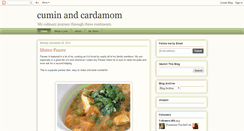 Desktop Screenshot of cuminandcardamom.blogspot.com