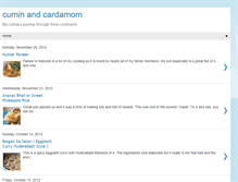 Tablet Screenshot of cuminandcardamom.blogspot.com