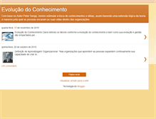 Tablet Screenshot of evolucaoconhecimento.blogspot.com