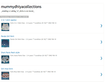 Tablet Screenshot of mummydhiyacollections.blogspot.com
