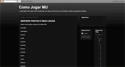 Desktop Screenshot of comojogarmu.blogspot.com