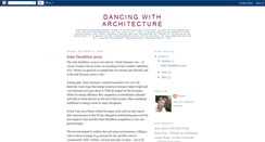 Desktop Screenshot of dancingwitharchitecture.blogspot.com