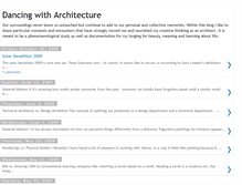 Tablet Screenshot of dancingwitharchitecture.blogspot.com