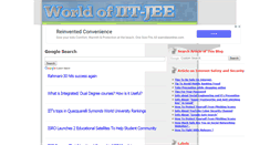 Desktop Screenshot of iit-jee-world.blogspot.com