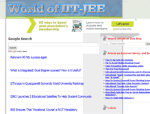 Tablet Screenshot of iit-jee-world.blogspot.com