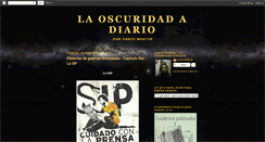 Desktop Screenshot of laoscuridadadiario.blogspot.com