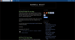 Desktop Screenshot of barbellbeast.blogspot.com