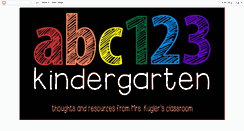Desktop Screenshot of abc123kindergarten.blogspot.com