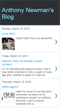 Mobile Screenshot of anthonynewmanblog.blogspot.com