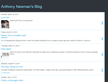Tablet Screenshot of anthonynewmanblog.blogspot.com