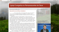 Desktop Screenshot of igrejaevangelicaosremanescentesdedeus.blogspot.com