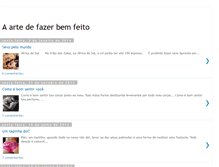 Tablet Screenshot of aartedefazerbemfeito.blogspot.com