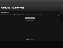 Tablet Screenshot of fvilleinstantcrops.blogspot.com