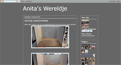 Desktop Screenshot of anitaswereldje.blogspot.com