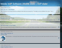 Tablet Screenshot of mobilevoipsoftware.blogspot.com