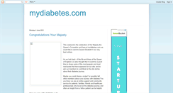 Desktop Screenshot of mydiabetesdotcom.blogspot.com