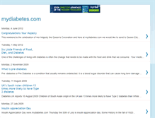 Tablet Screenshot of mydiabetesdotcom.blogspot.com