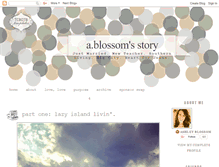 Tablet Screenshot of ablossomsstory.blogspot.com